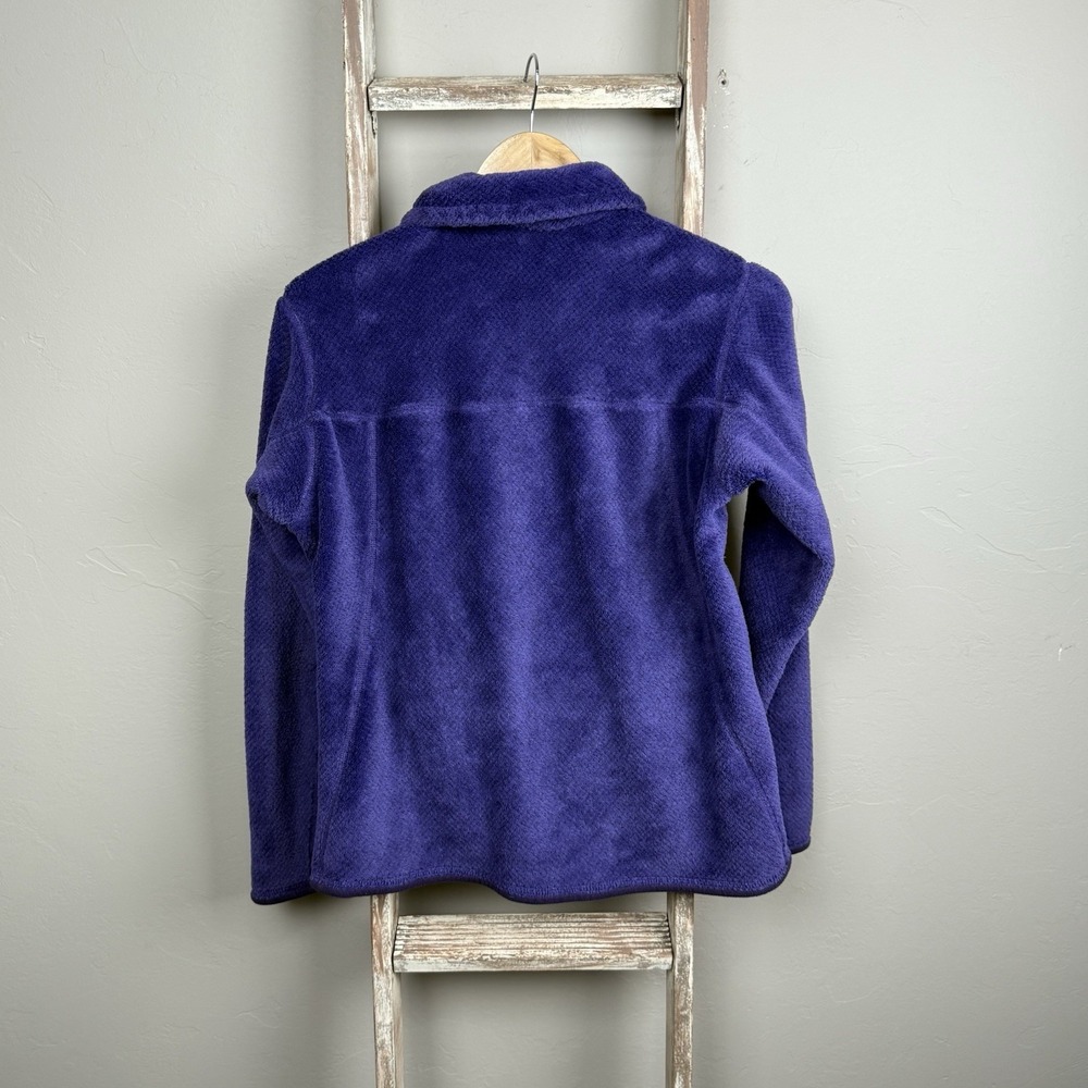 Womens Patagonia Purple Fleece Quarter Snap Pullover‎ Jacket Me - Picture 4 of 5